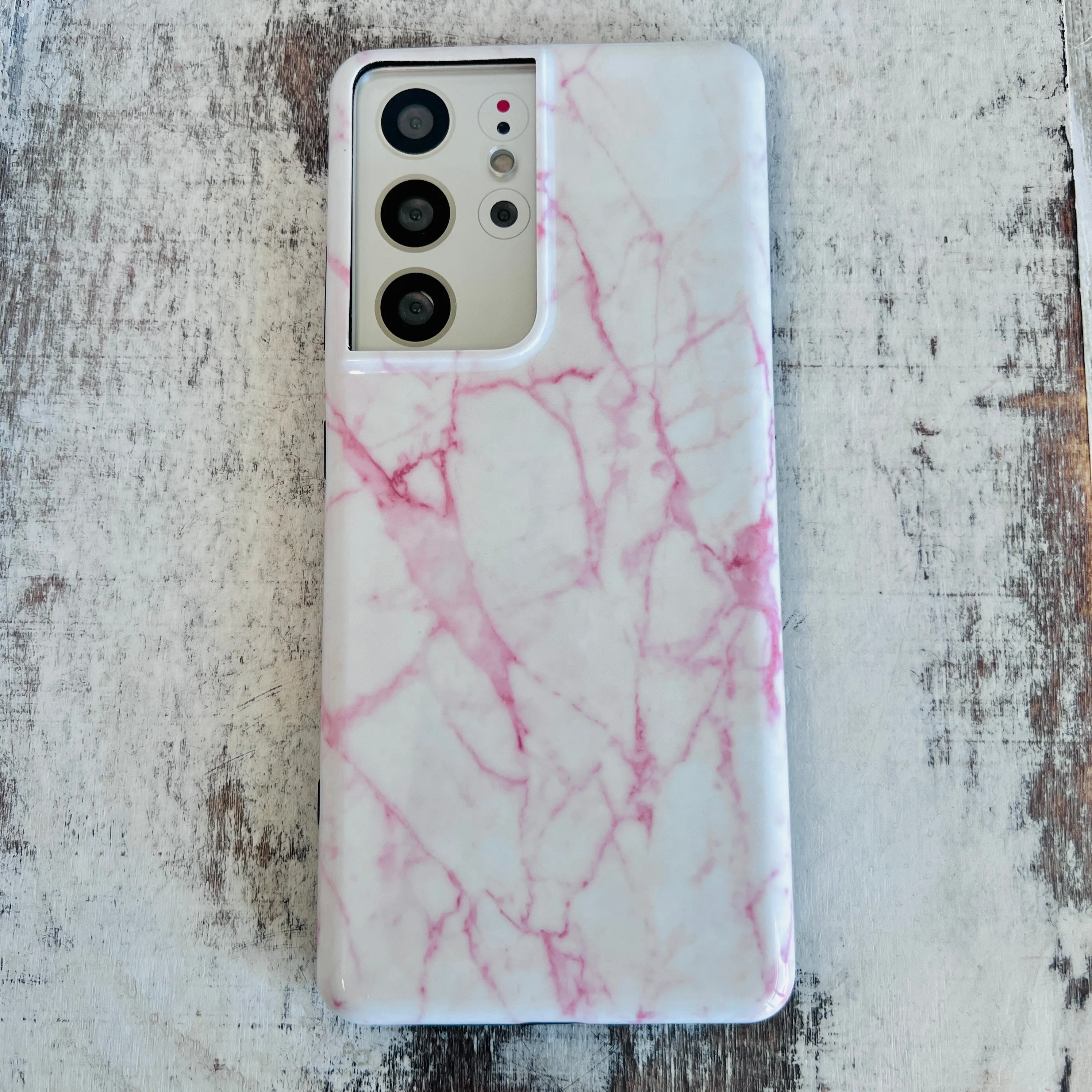 Pink Marble Case For Samsung Galaxy