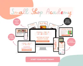 PRE SALE **** Small Shop Academy Master Course