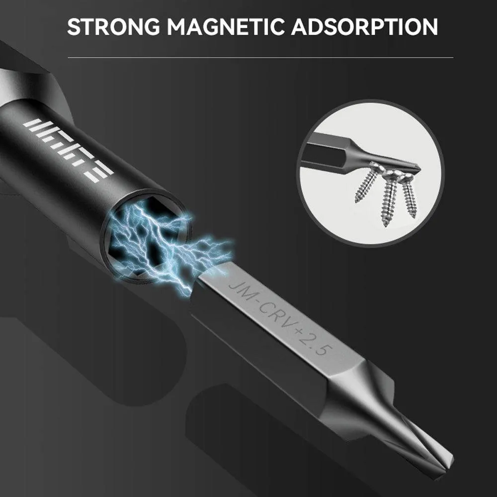 Precision Screwdriver Bit Set, 47 in 1, Magnetic Driver Bit, with Small Felt Bag, for Electronics, Smartphone, Eyeglasses Repairing
