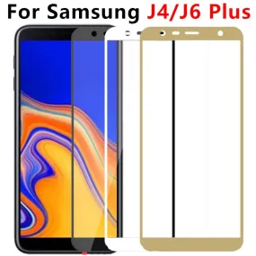 Protective Glass For Samsung Galaxy J4 J6 Plus 2018 Screen Protector For Samsung J4Plus J6Plus J 4 6 J4  J6  Tempered Glass Film