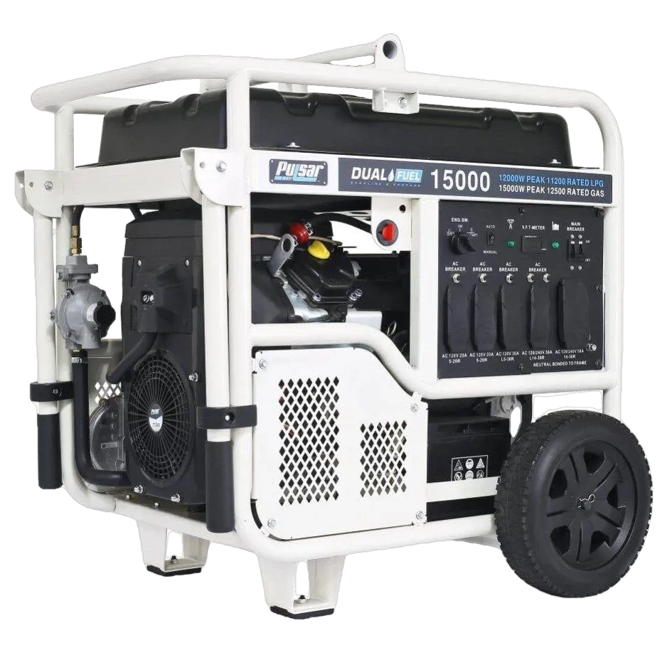 Pulsar PG15KVTWB 12000W/15000W Dual Fuel Electric Start Portable Generator New