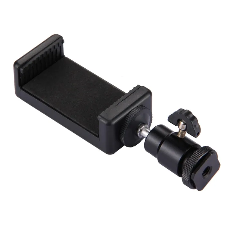 PULUZ 1/4 inch Hot Shoe Tripod Head    Tripod Stand Clamp for iPhone, Samsung, Huawei, HTC, 5.5cm - 8cm Width Smartphones