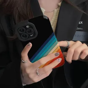 Rainbow Striped Print Case