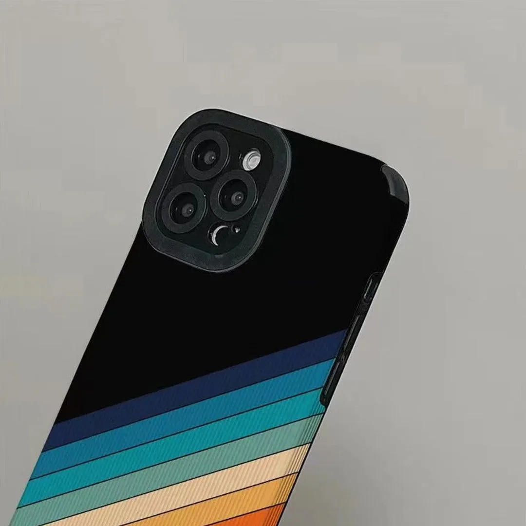 Rainbow Striped Print Case