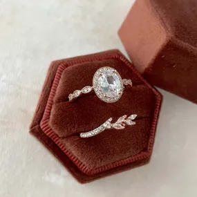 Rust Ring Box Hexagon