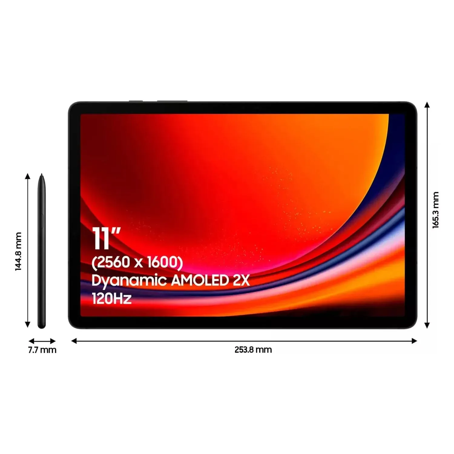 Samsung Galaxy Tab S9 11in 256GB Wi-Fi AI Tablet - Graphite