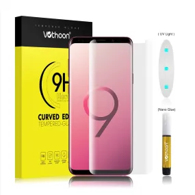Screen Protector UV Glass For Samsung Galaxy S8 S9 Plus Note 8 9 3D Full Glue Curved edge Protective Tempered Glass