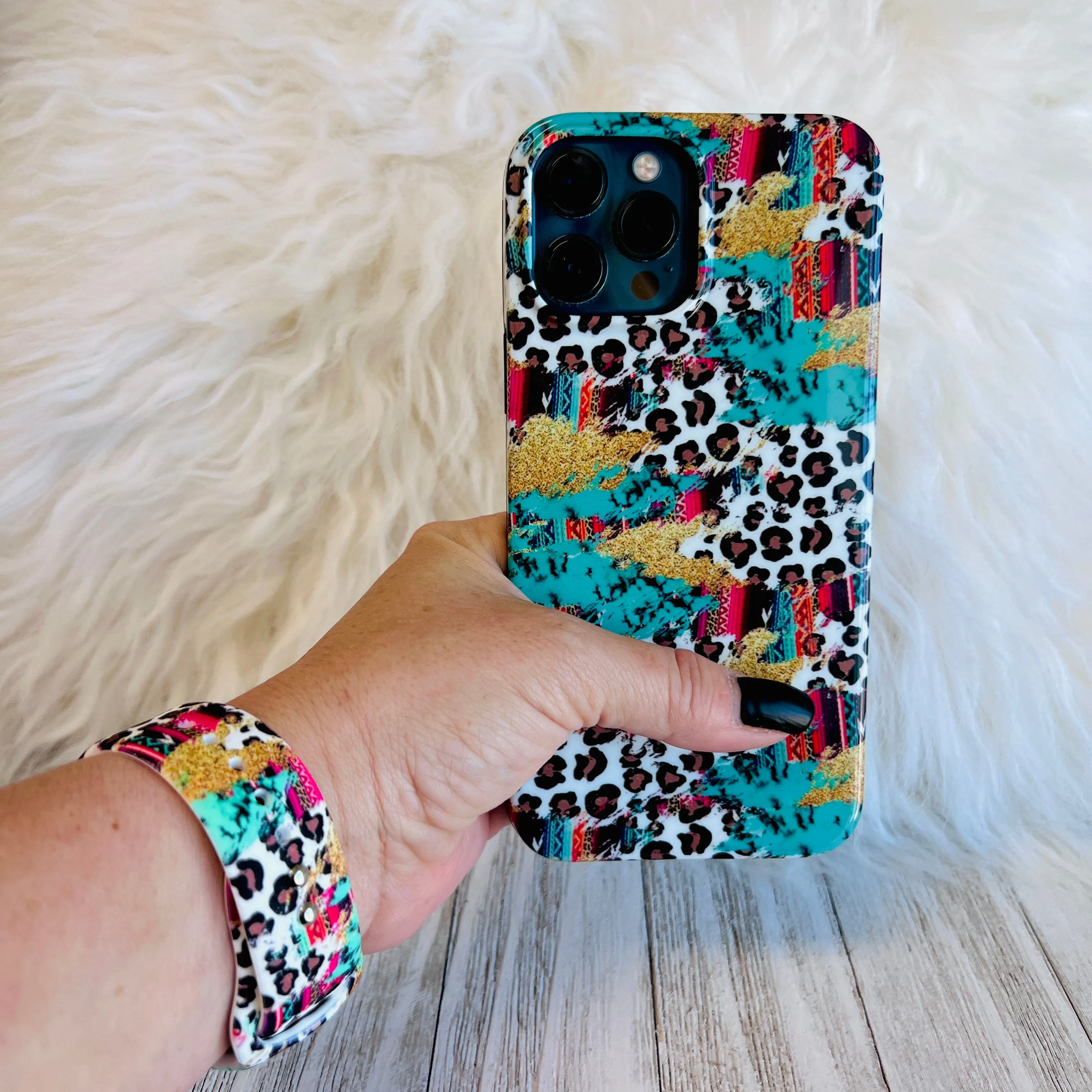 Serape Leopard Case For iPhone
