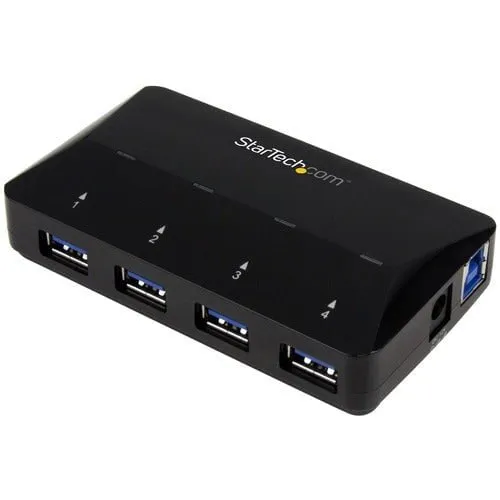StarTech.com 4-Port USB 3.0 Hub plus Dedicated Charging Port - 5Gbps - 1 x 2.4A Port - Desktop USB Hub and Fast-Charging Station - USB - External - 5 USB Port(s) - 4 USB 3.0 Port(s) - PC