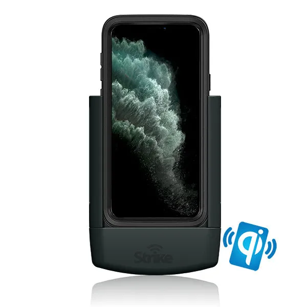 Strike Alpha in-car Cradle for iPhone 11 Pro Max Wireless Charging that work with OtterBox Defender Case On DIY Kit