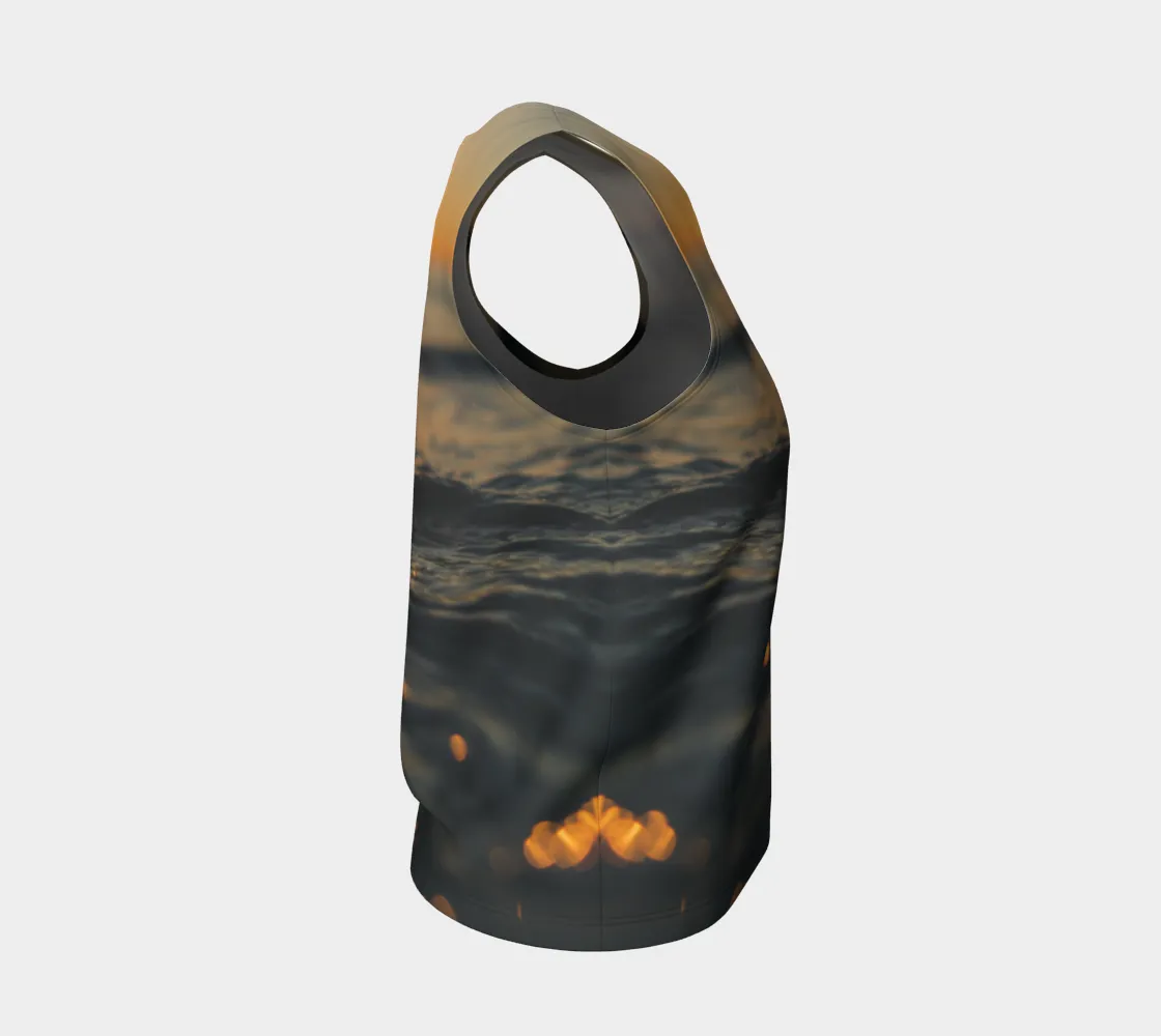 Sunset Sea Foam Loose Tank (Regular Fit)