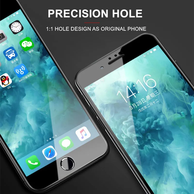Suntaiho 10D protective glass for iPhone X XS 6 6S 7 8 plus glass screen protector for iPhone 7 6 X XR XS MAX screen protection