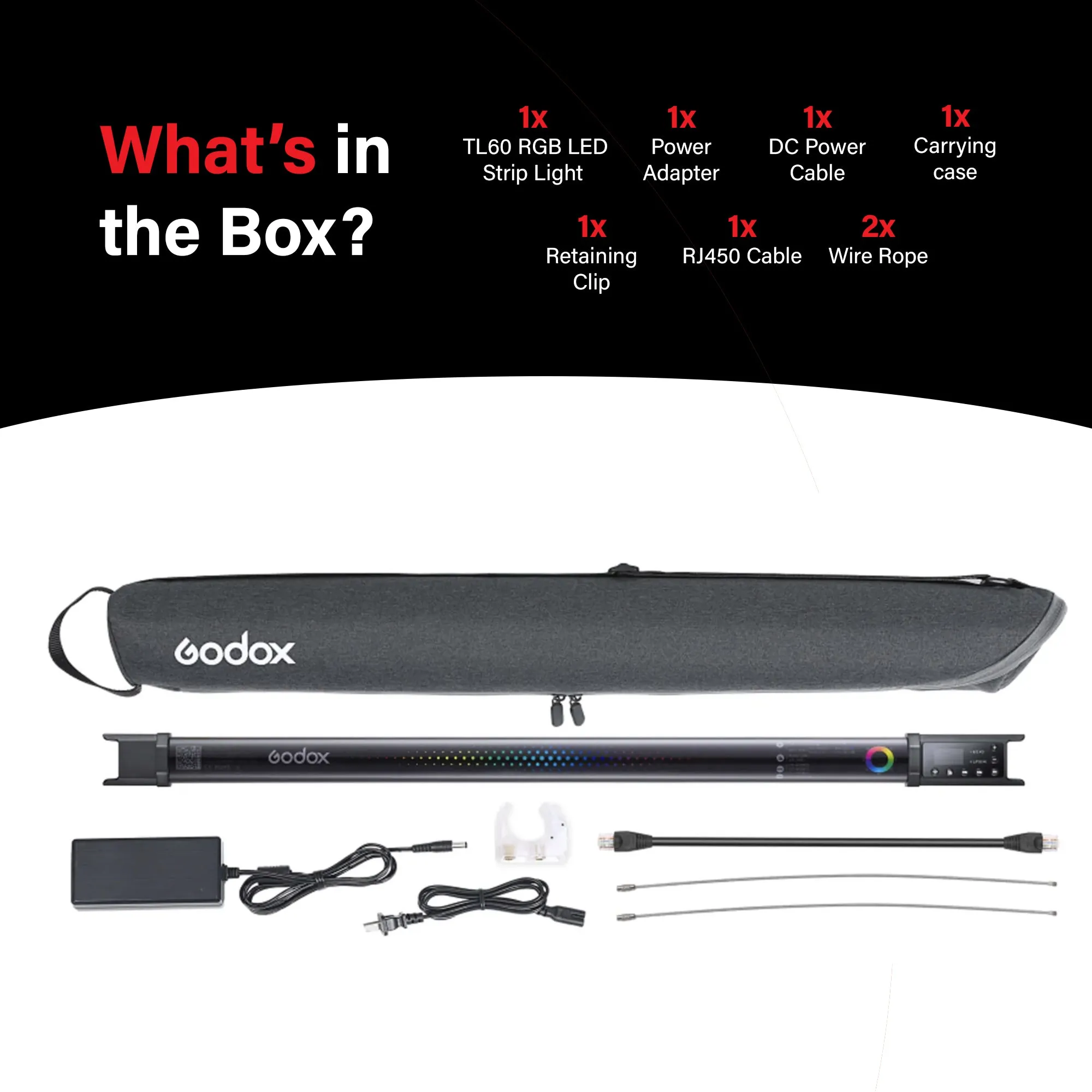 TL60 Bi-Colour Battery-Powered RGB LED Tube Light