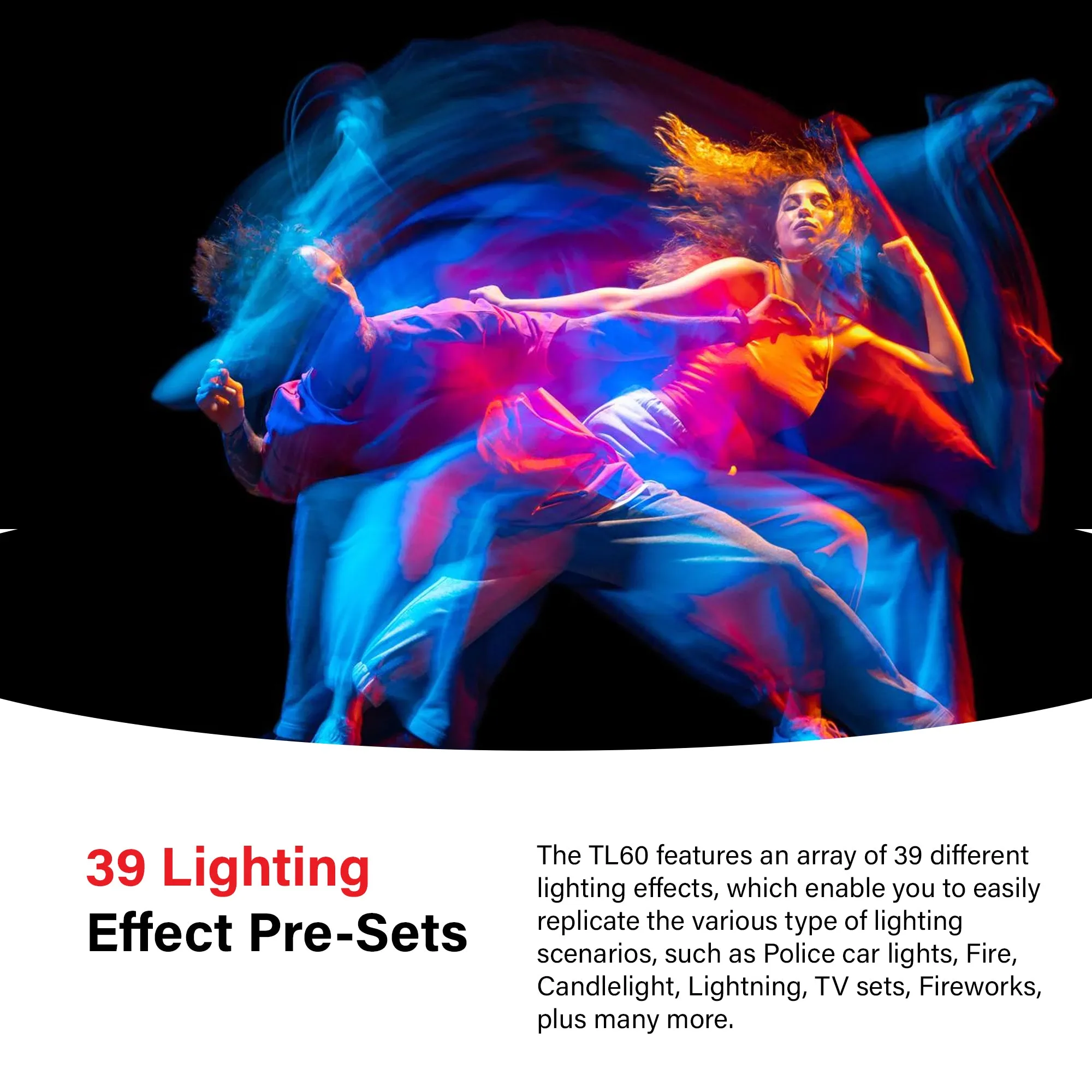 TL60 Bi-Colour Battery-Powered RGB LED Tube Light