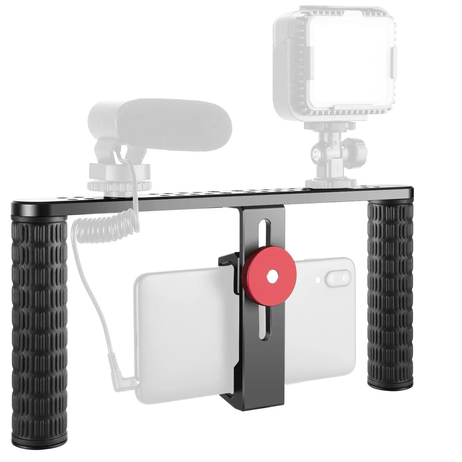 Universal Smartphone Metal Cage Photo Video Rig with Cold Shoe Mounts