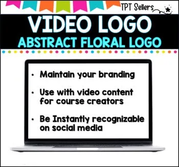 VIDEO LOGO I VIDEO Previews and Social Media I ABSTRACT FLORAL LOGO design