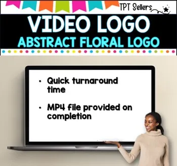 VIDEO LOGO I VIDEO Previews and Social Media I ABSTRACT FLORAL LOGO design