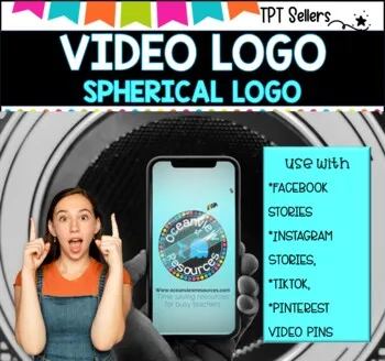 VIDEO LOGO - VERTICAL  9 x 16 for Social Media and Pinterest ISpherical Logo