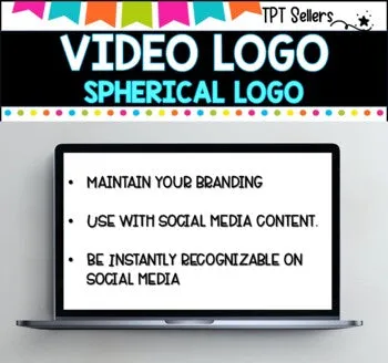 VIDEO LOGO - VERTICAL  9 x 16 for Social Media and Pinterest ISpherical Logo