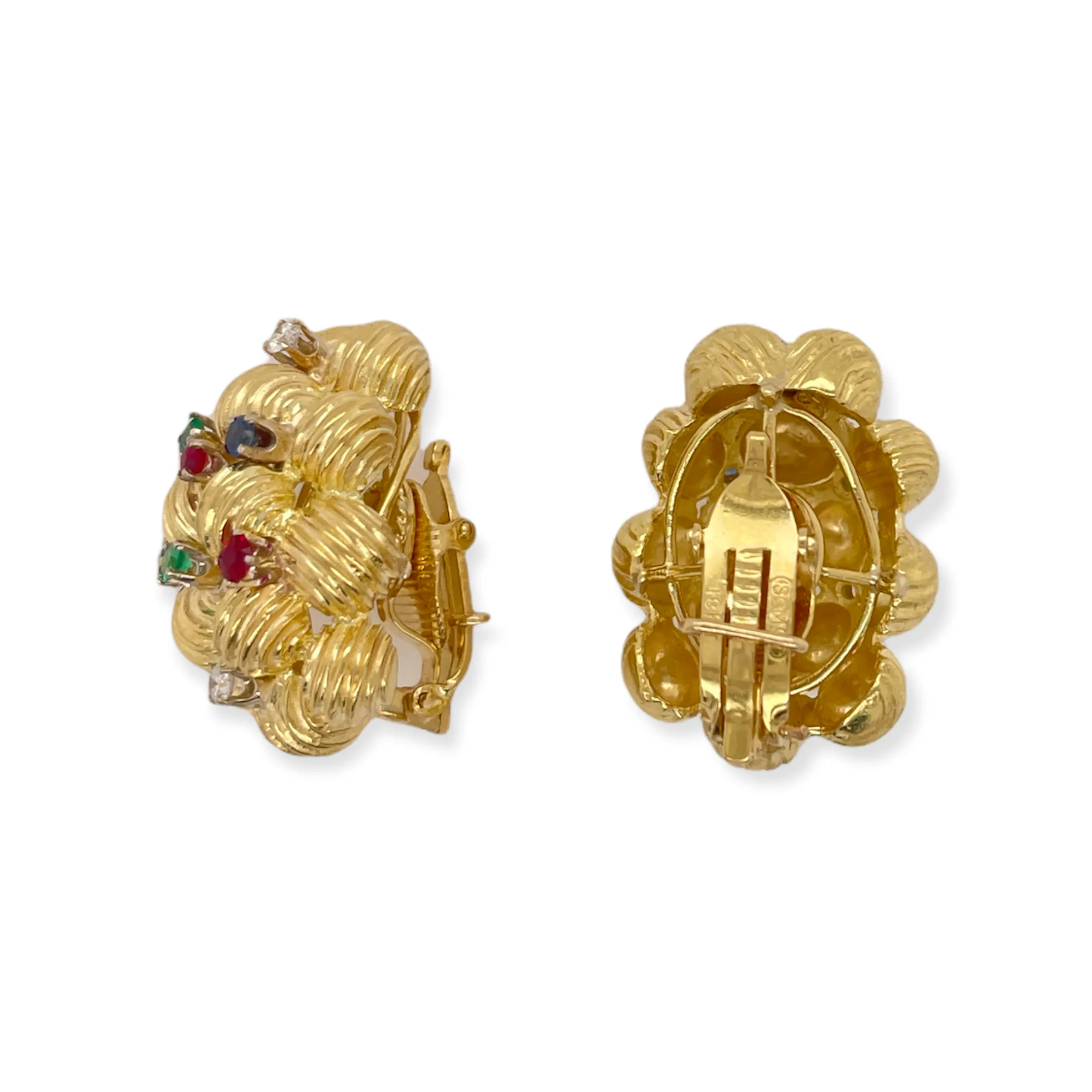Vintage McTeigue "Tutti Frutti" Clip Earrings