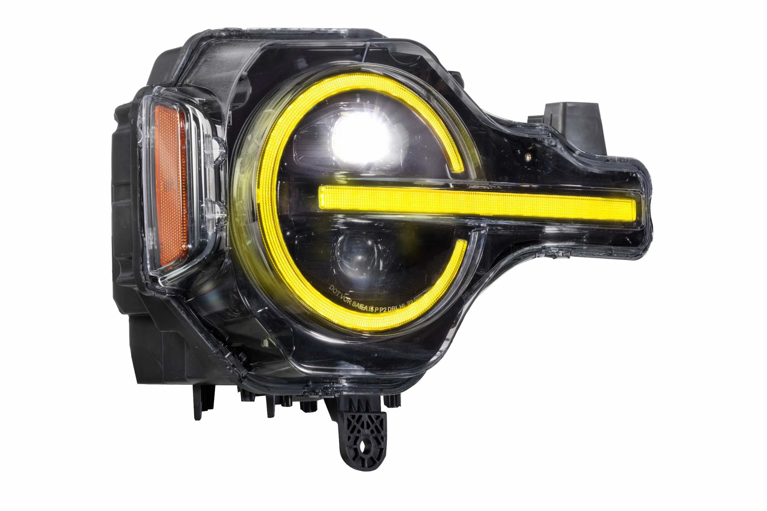 XRGB LED Headlights: Ford Bronco (2021-2024) (Pair / RGB DRL)