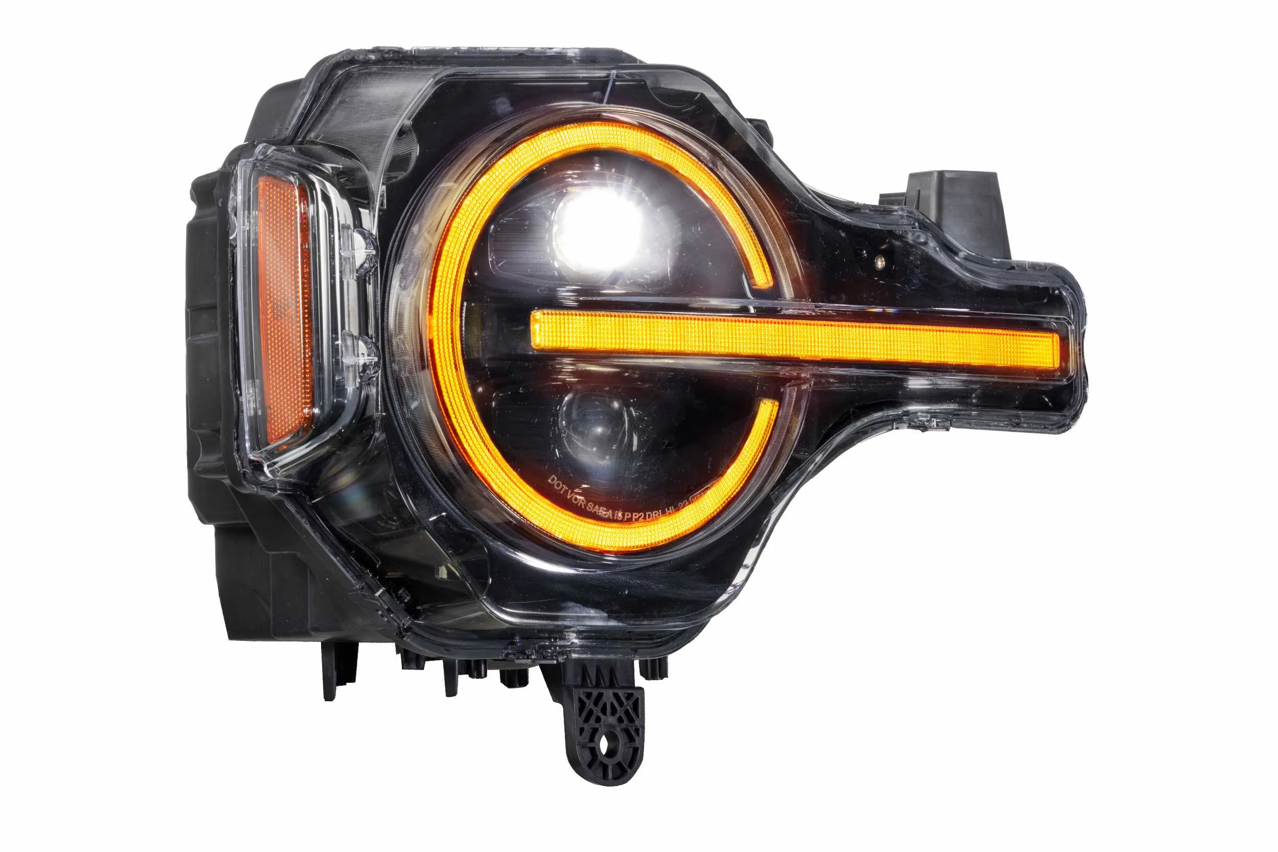 XRGB LED Headlights: Ford Bronco (2021-2024) (Pair / RGB DRL)