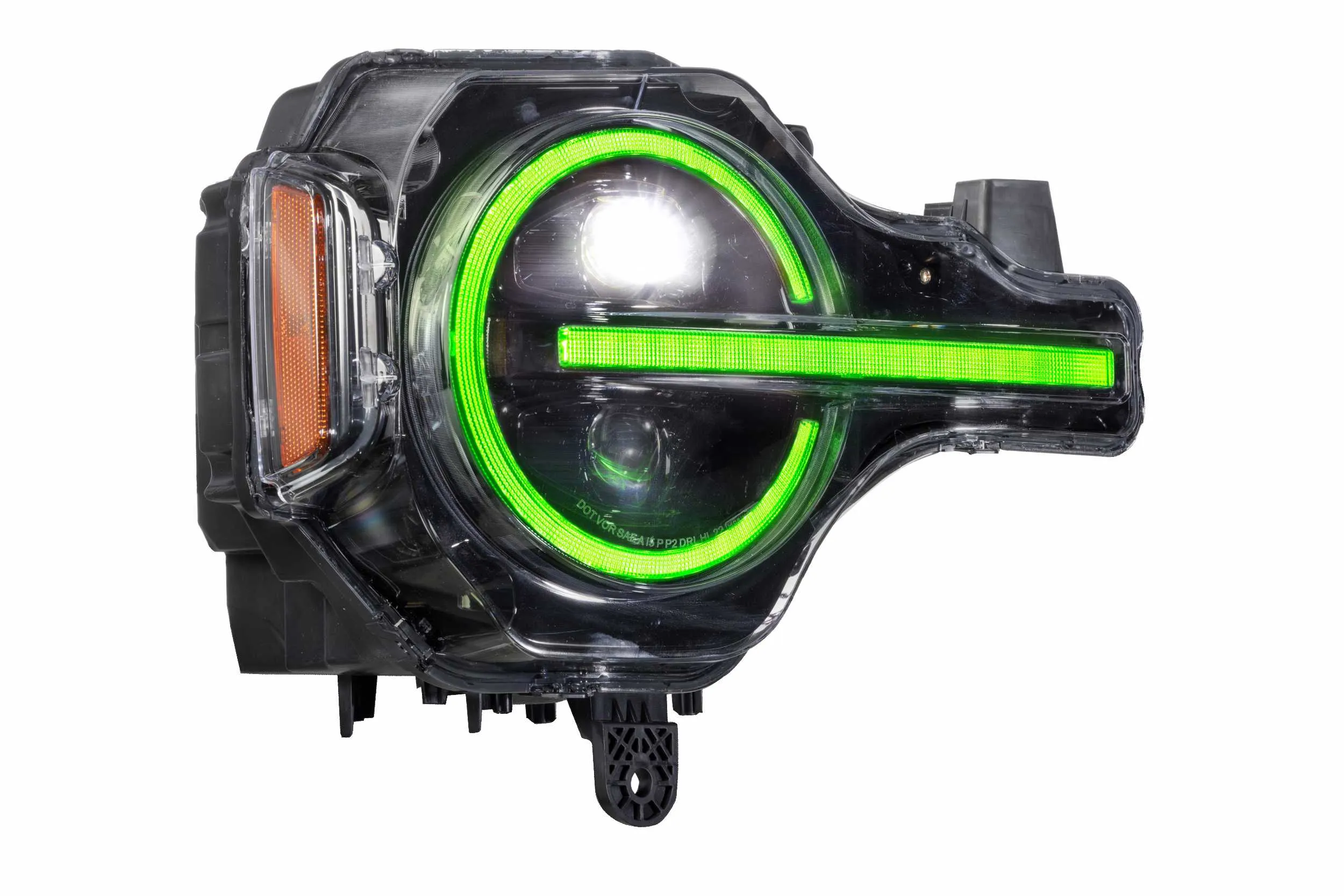 XRGB LED Headlights: Ford Bronco (2021-2024) (Pair / RGB DRL)
